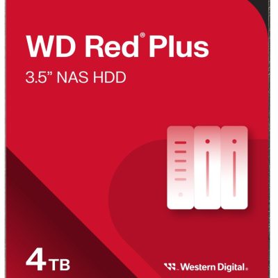 WD Red Plus 4TB 3.5″ NAS Hard Drive