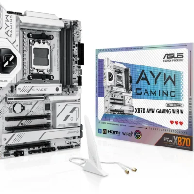 ASUS X870 AYW GAMING WIFI W AM5 ATX Motherboard (White)
