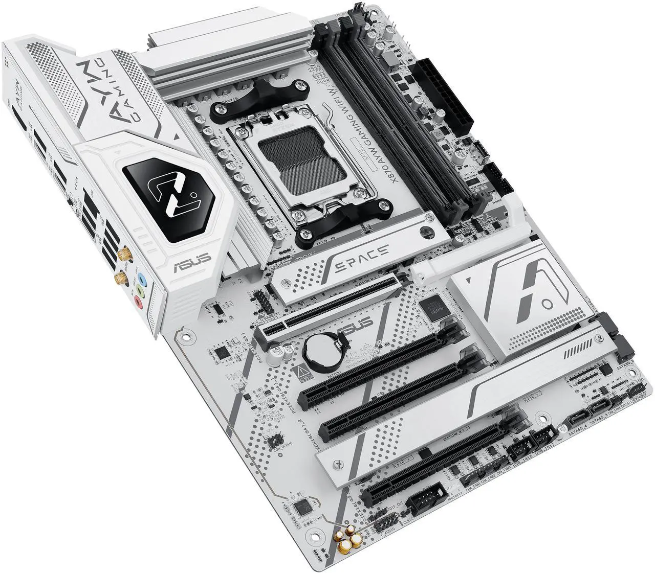 ASUS X870 AYW GAMING WIFI W AM5 ATX Motherboard (White)
