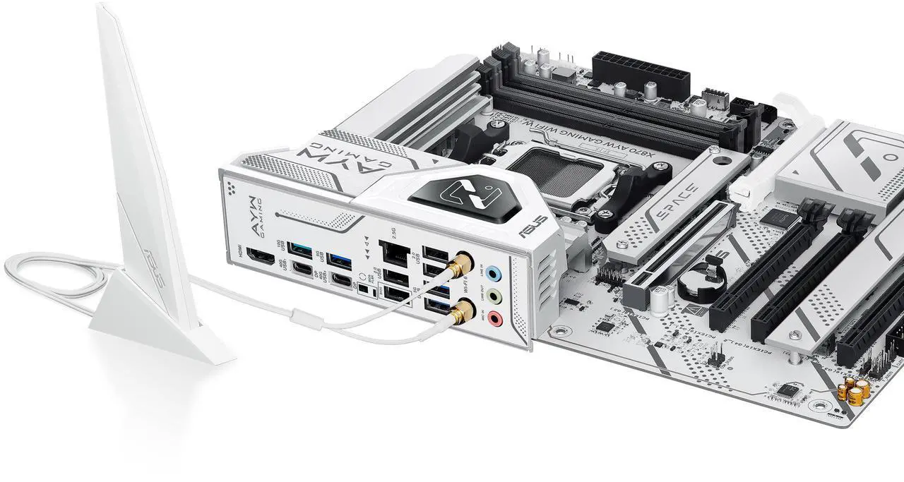 ASUS X870 AYW GAMING WIFI W AM5 ATX Motherboard (White)