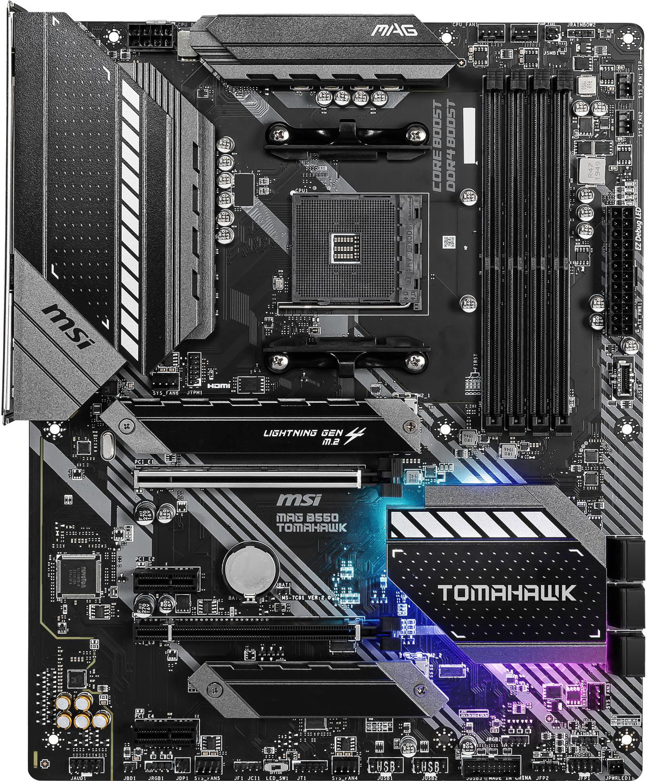 MSI MAG B550 Tomahawk AM4 ATX Motherboard