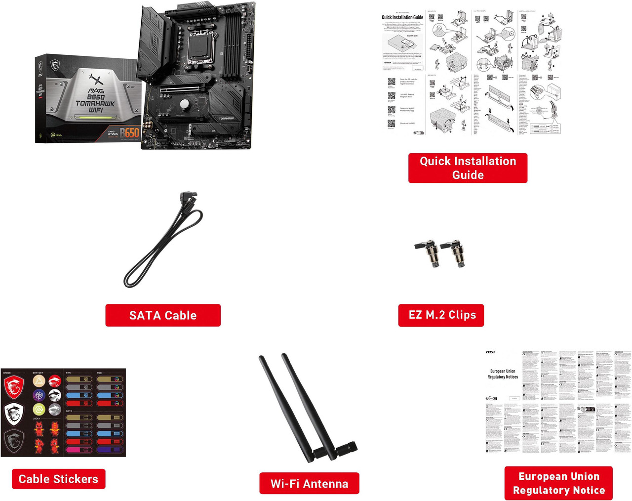 MSI MAG B650 Tomahawk WiFi AM5 ATX Motherboard