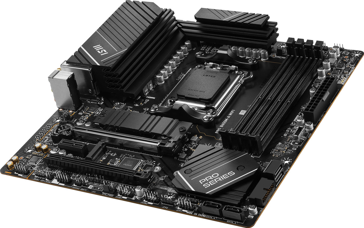 MSI PRO B650M-A WiFi AM5 Micro ATX Motherboard