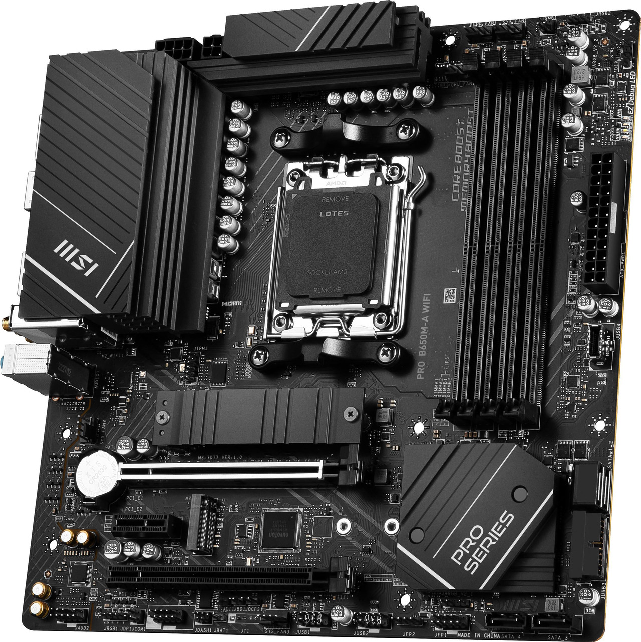 MSI PRO B650M-A WiFi AM5 Micro ATX Motherboard