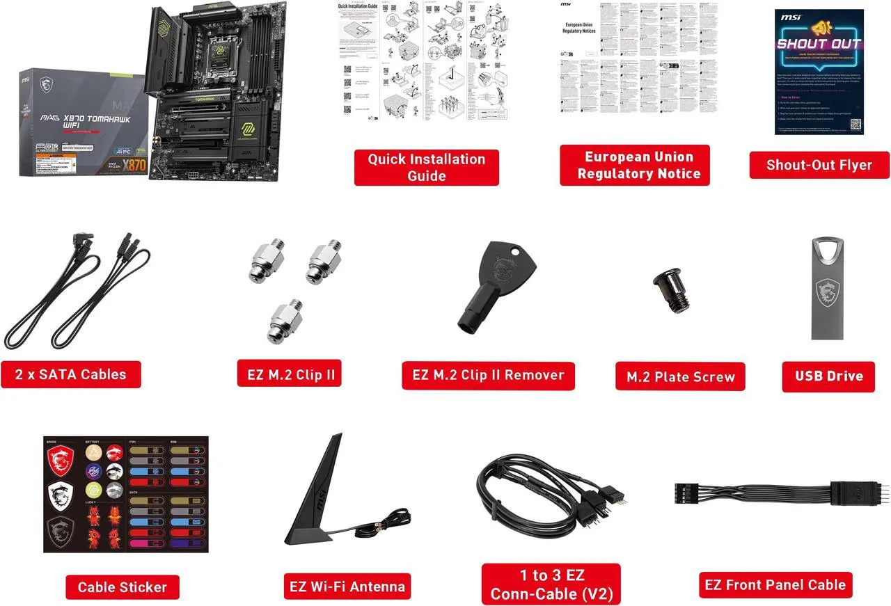 MSI MAG X870 Tomahawk WiFi AM5 ATX Motherboard