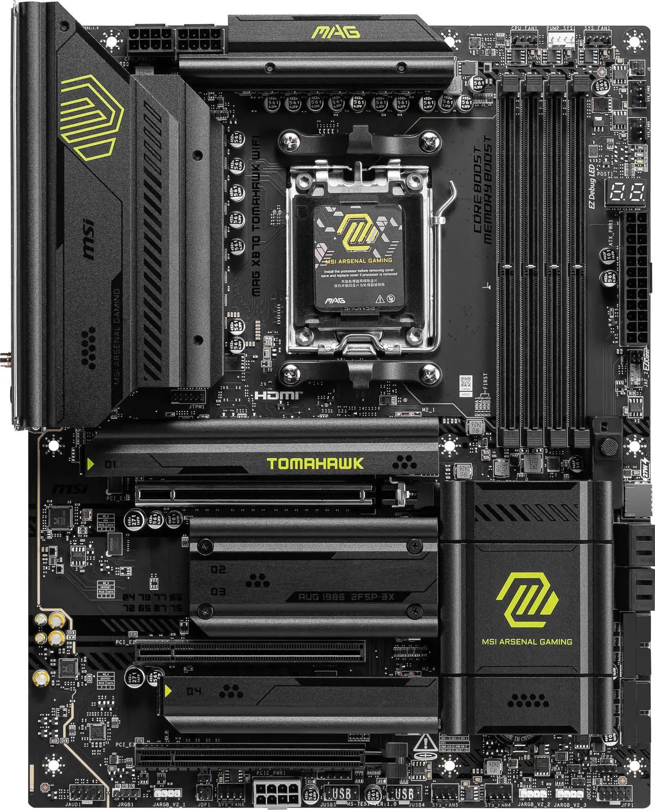 MSI MAG X870 Tomahawk WiFi AM5 ATX Motherboard