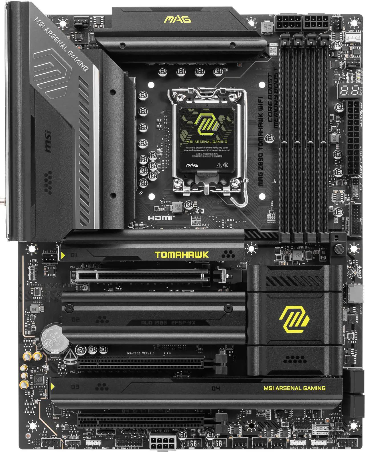 MSI MAG Z890 Tomahawk WiFi LGA1851 ATX Motherboard