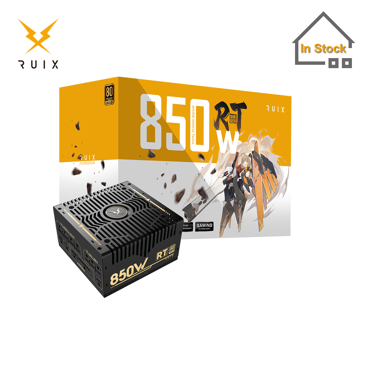 Ruix RT850W 80 Plus Gold Full Modular Power Supply