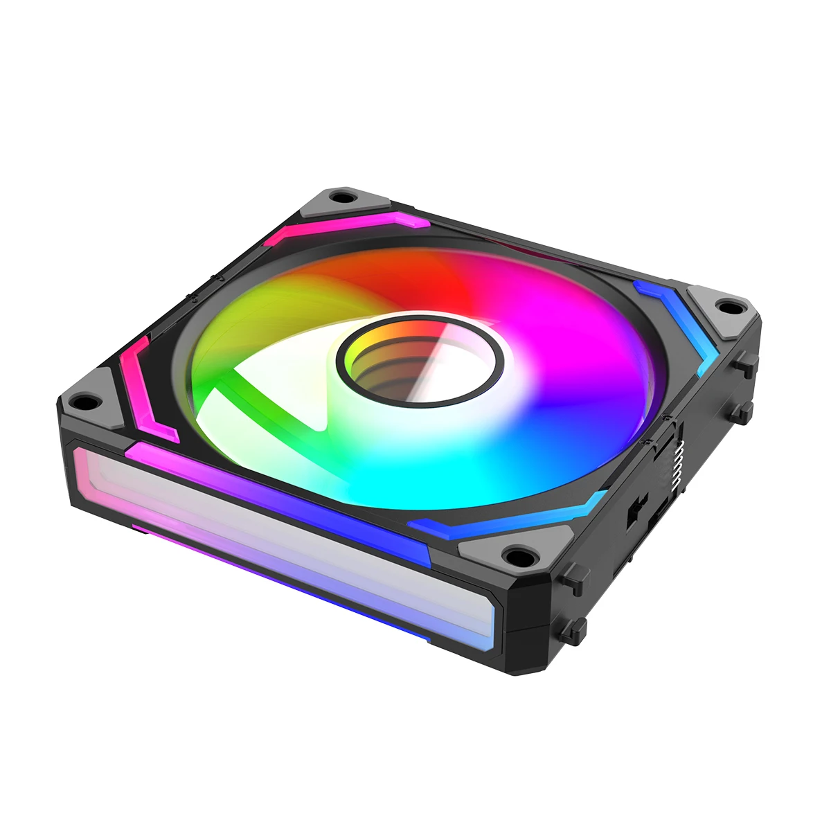 Ruix Building Block 120mm ARGB Case Fan - top angled view