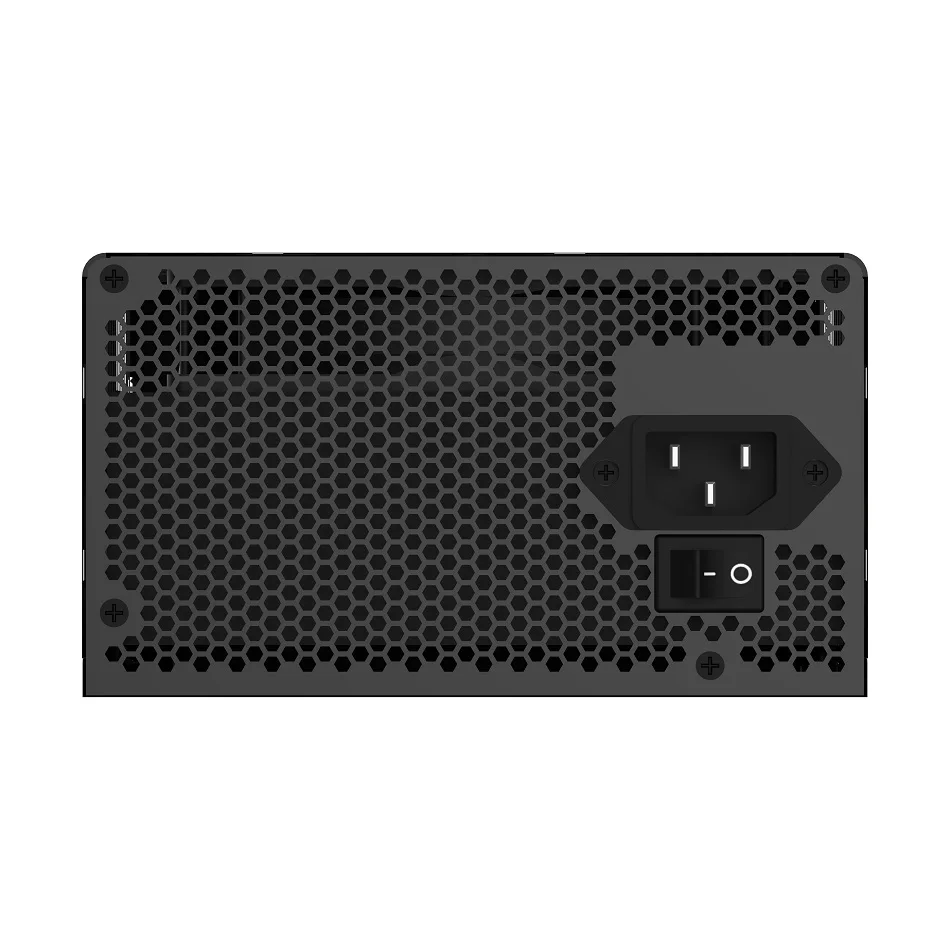 Ruix RT1000W 80 Plus Gold Power Supply - rear view with power switch