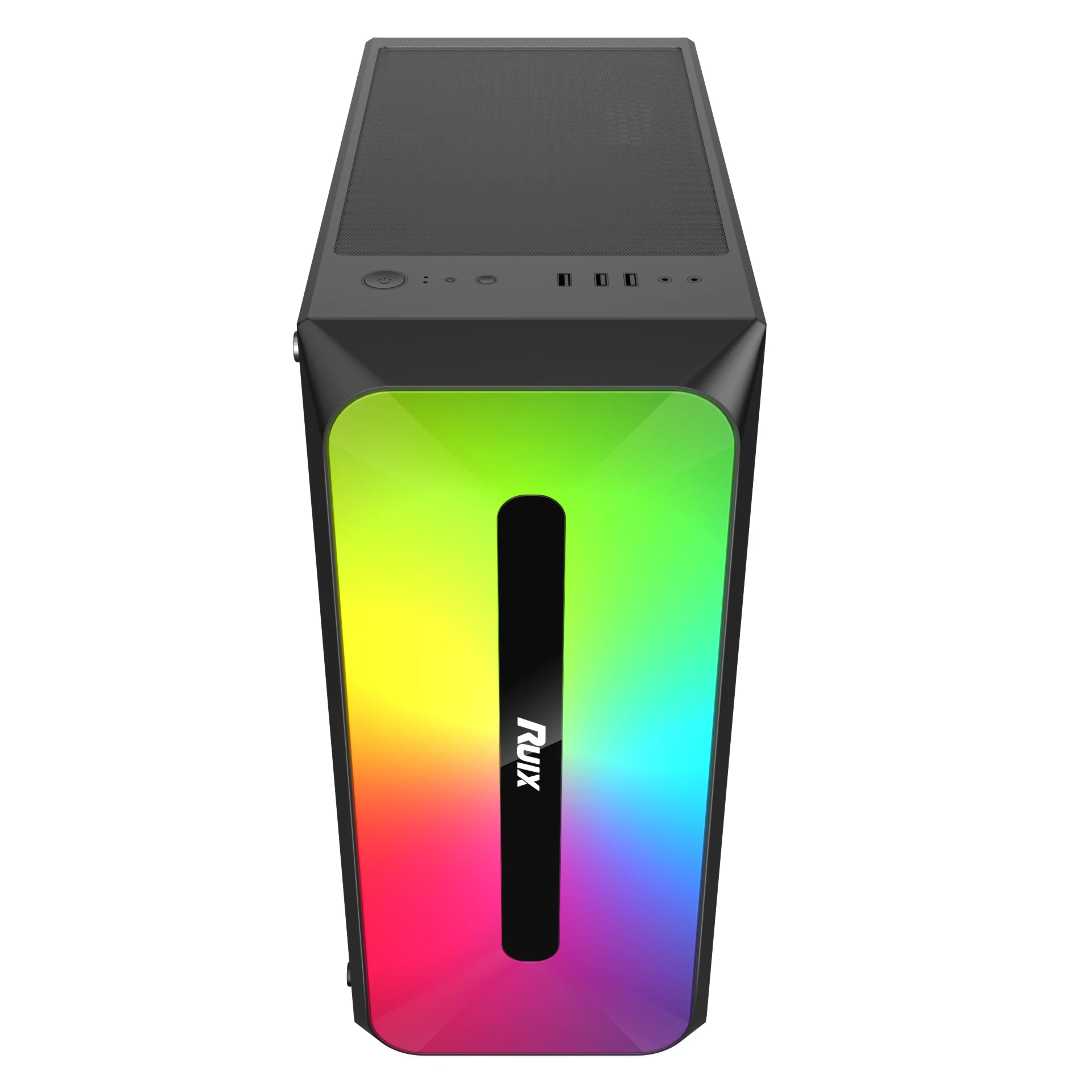 Ruix C3 RGB ATX Case - front view