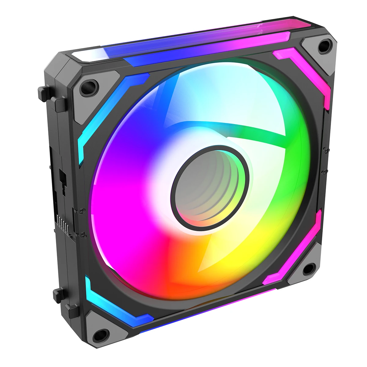 Ruix Building Block 120mm ARGB Case Fan - angled view
