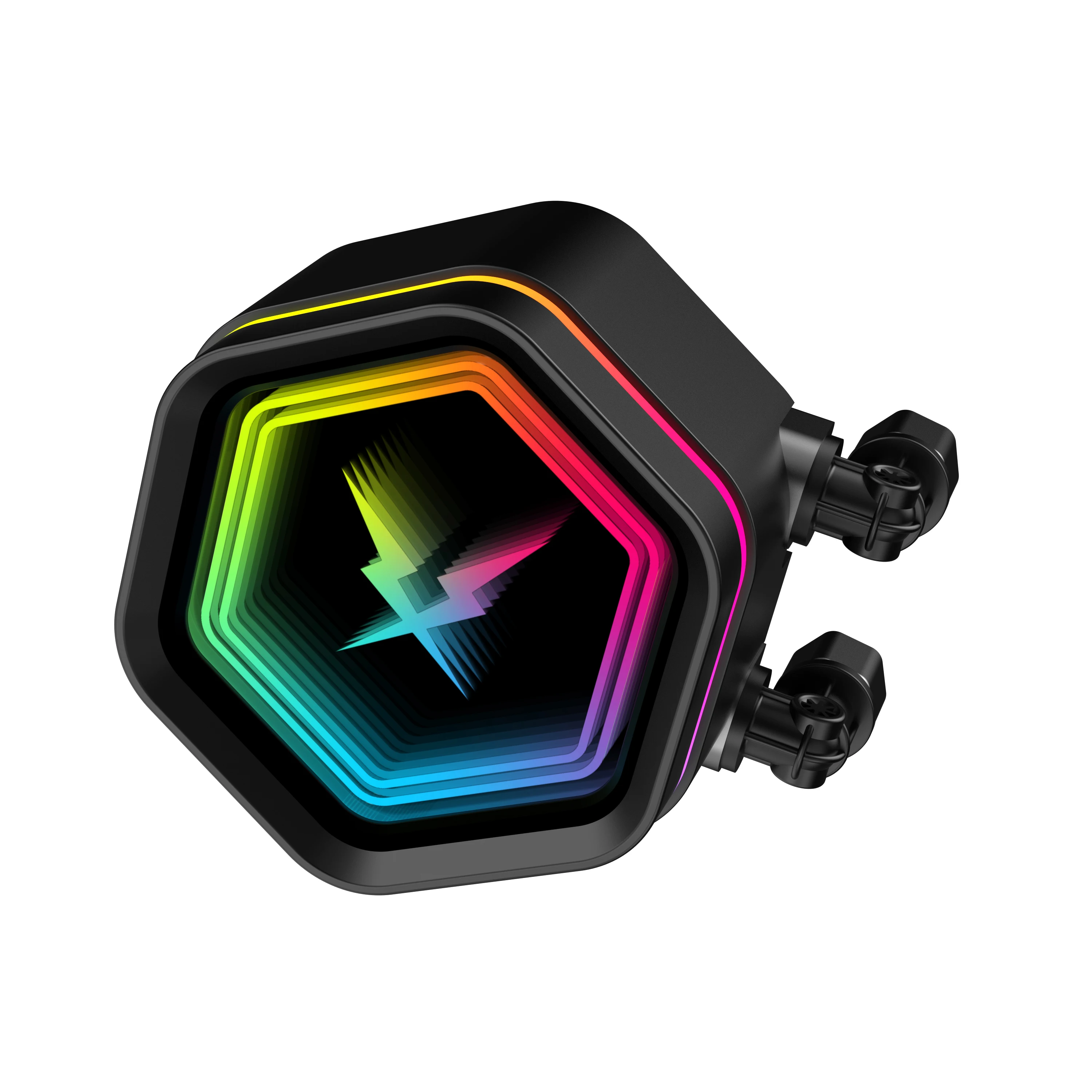 Ruix 360mm Liquid CPU Cooler (Fixed Colour, 3-Pin) - pump block close-up