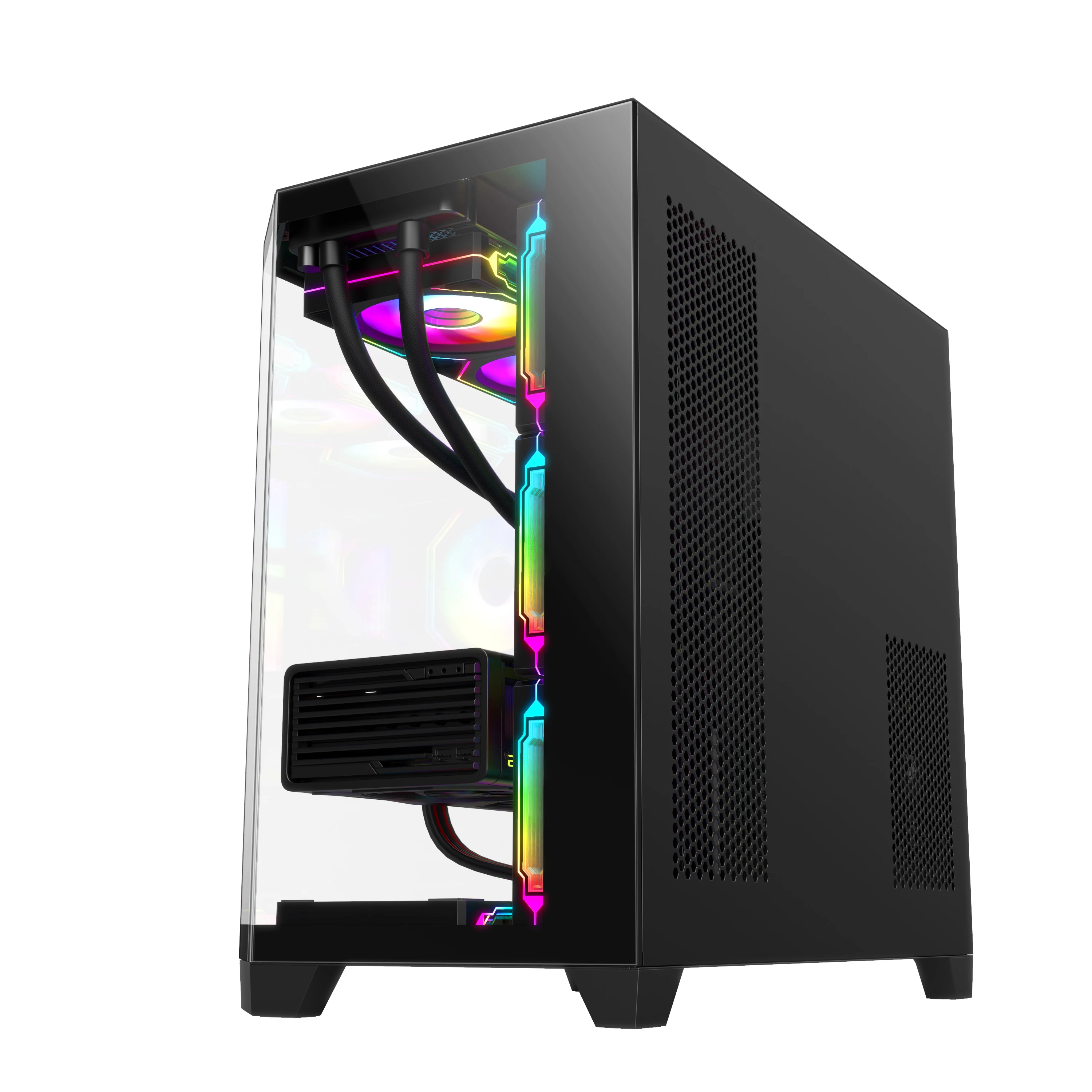Ruix Ultra Pro Panorama Mid Tower ATX Case - side profile view