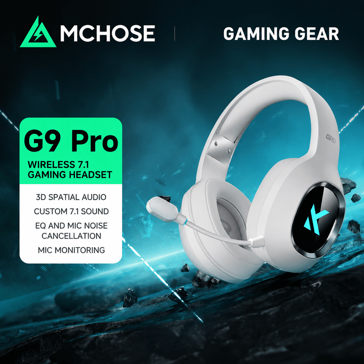MCHOSE G9 Pro Wireless Gaming Headset